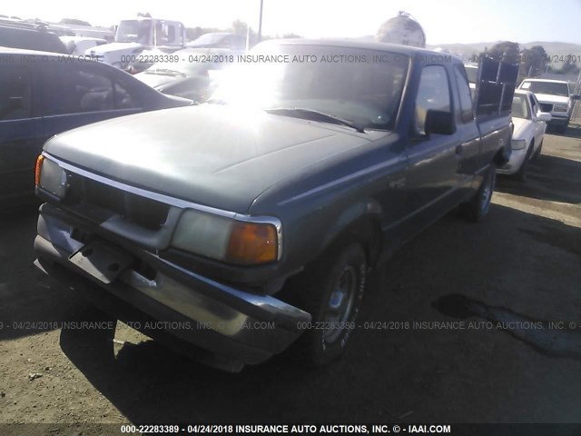 1FTCR14A9TPA90515 - 1996 FORD RANGER SUPER CAB GREEN photo 2