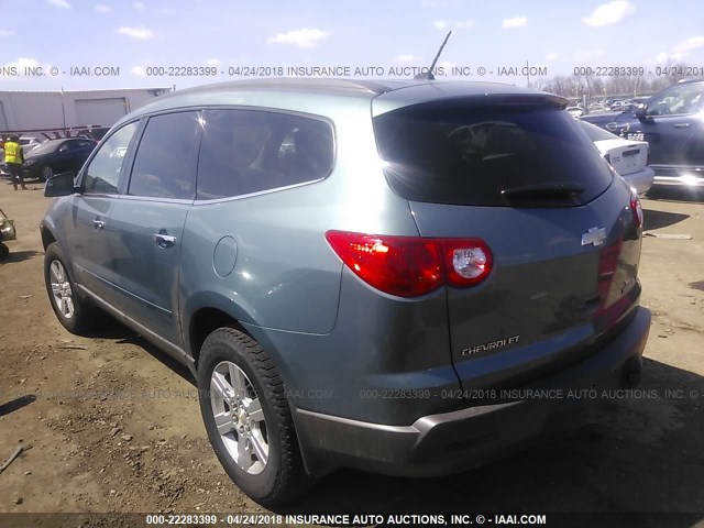 1GNER23DX9S153130 - 2009 CHEVROLET TRAVERSE LT GRAY photo 3