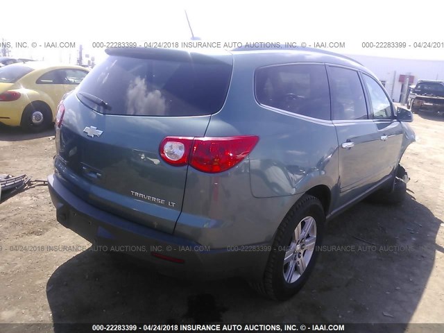 1GNER23DX9S153130 - 2009 CHEVROLET TRAVERSE LT GRAY photo 4