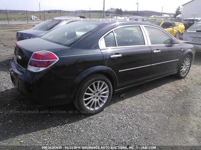 1G8ZV57748F142248 - 2008 SATURN AURA XR BLACK photo 4