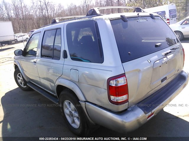 JN8AR07YXXW387531 - 1999 NISSAN PATHFINDER LE/SE/XE GRAY photo 3