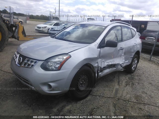 JN8AS5MT3EW605509 - 2014 NISSAN ROGUE SELECT S GRAY photo 2