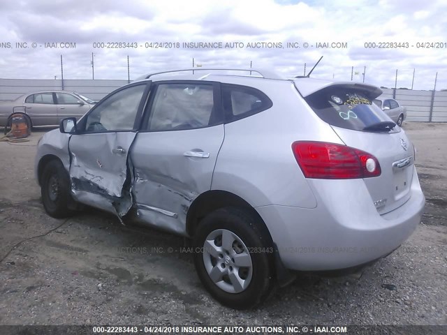 JN8AS5MT3EW605509 - 2014 NISSAN ROGUE SELECT S GRAY photo 3