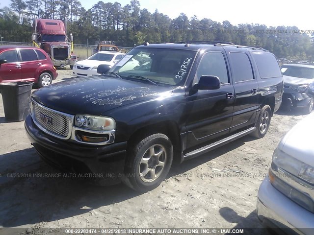 1GKFK66U94J321752 - 2004 GMC YUKON XL DENALI BLACK photo 2