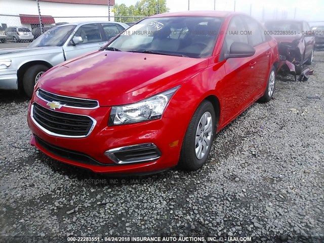 1G1PC5SH4G7156641 - 2016 CHEVROLET CRUZE LIMITED LS RED photo 2