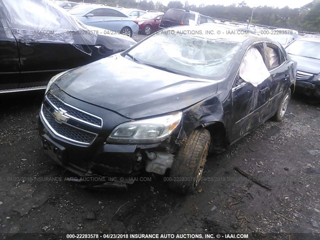 1G11B5SA3DF177509 - 2013 CHEVROLET MALIBU LS შავი ფოტო 2