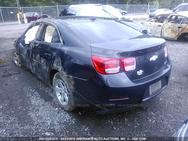1G11B5SA3DF177509 - 2013 CHEVROLET MALIBU LS შავი ფოტო 3