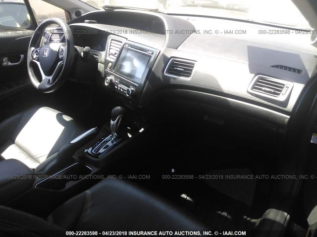 2HGFB2F93FH501010 - 2015 HONDA CIVIC EXL BLACK photo 5