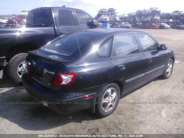 KMHDN56D46U179408 - 2006 HYUNDAI ELANTRA GLS/GT/LIMITED BLACK photo 4