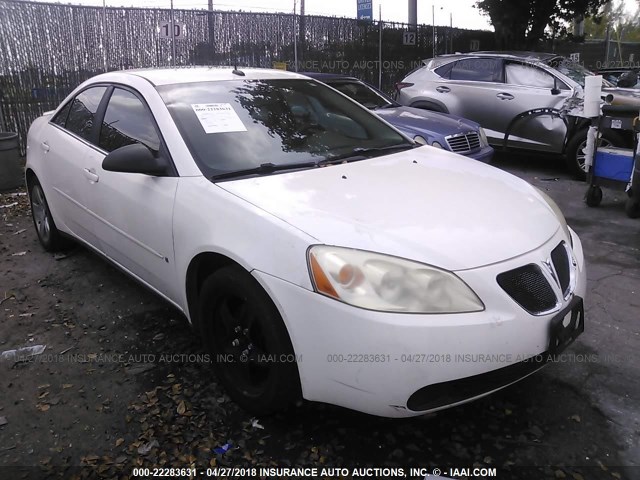 1G2ZG57B384144688 - 2008 PONTIAC G6 SE WHITE photo 1