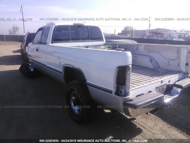 1B7KF23W7TJ169028 - 1996 DODGE RAM 2500 WHITE photo 3