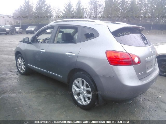 JN8AS5MVXBW661413 - 2011 NISSAN ROGUE S/SV/KROM GRAY photo 3