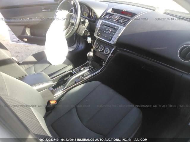 1YVHZ8DH1C5M38311 - 2012 MAZDA 6 I SILVER photo 5