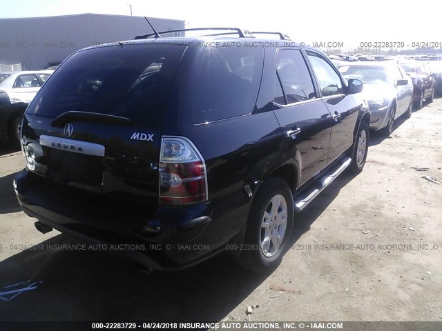 2HNYD18864H540326 - 2004 ACURA MDX TOURING BLACK photo 4