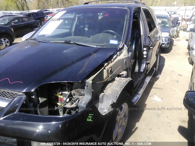 2HNYD18864H540326 - 2004 ACURA MDX TOURING BLACK photo 6