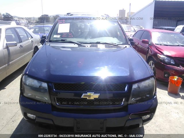 1GNDT13S782150190 - 2008 CHEVROLET TRAILBLAZER LS/LT BLUE photo 6