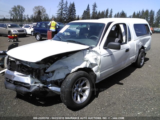 4TAVL52N5VZ287773 - 1997 TOYOTA TACOMA XTRACAB WHITE photo 2