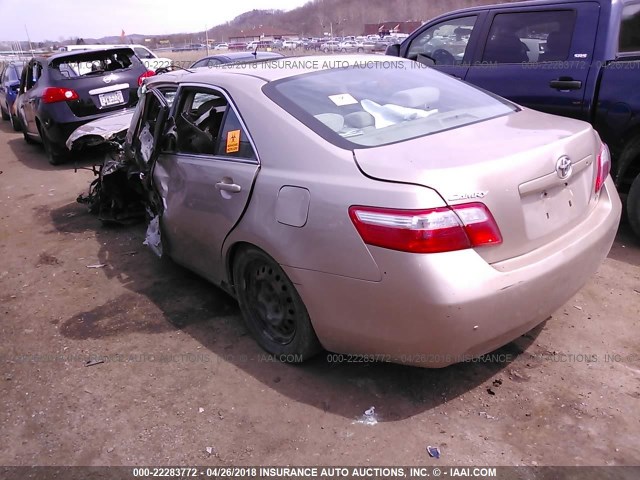 4T1BE46K08U227957 - 2008 TOYOTA CAMRY CE/LE/XLE/SE TAN photo 3