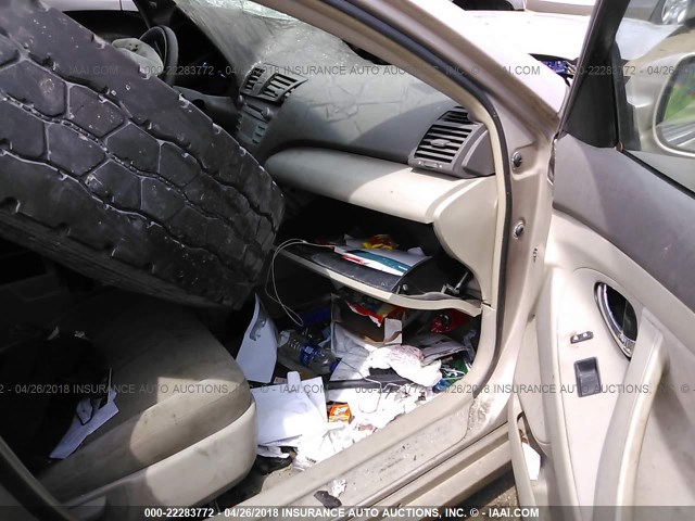 4T1BE46K08U227957 - 2008 TOYOTA CAMRY CE/LE/XLE/SE TAN photo 5