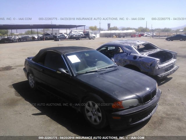 WBABR3341YEG01494 - 2000 BMW 323 CI BLACK photo 1