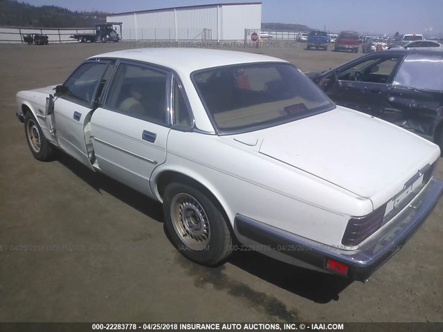 SAJHY1542KC568623 - 1989 JAGUAR XJ6 WHITE photo 3