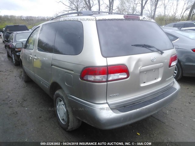 4T3ZF13C42U430274 - 2002 TOYOTA SIENNA LE/XLE TAN photo 3