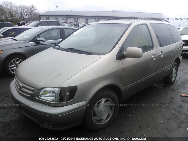 4T3ZF13C42U430274 - 2002 TOYOTA SIENNA LE/XLE TAN photo 6