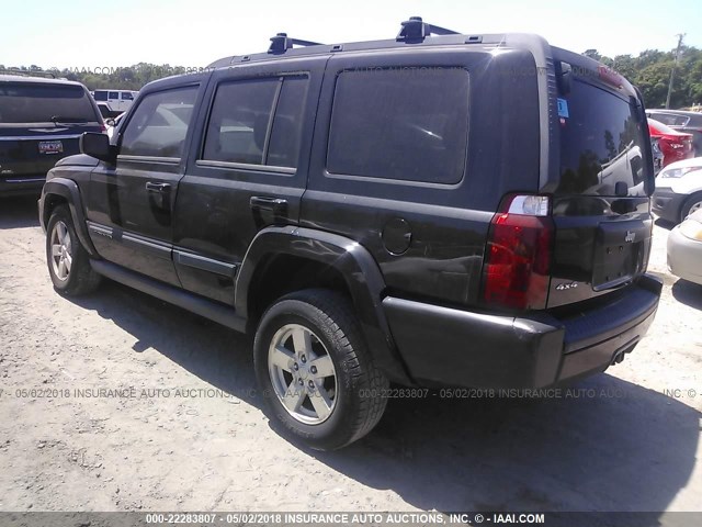 1J8HG48P17C528414 - 2007 JEEP COMMANDER 黑色 照片 3