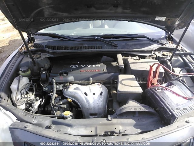 4T1BE46K87U093696 - 2007 TOYOTA CAMRY NEW GENERAT CE/LE/XLE/SE GRAY photo 10