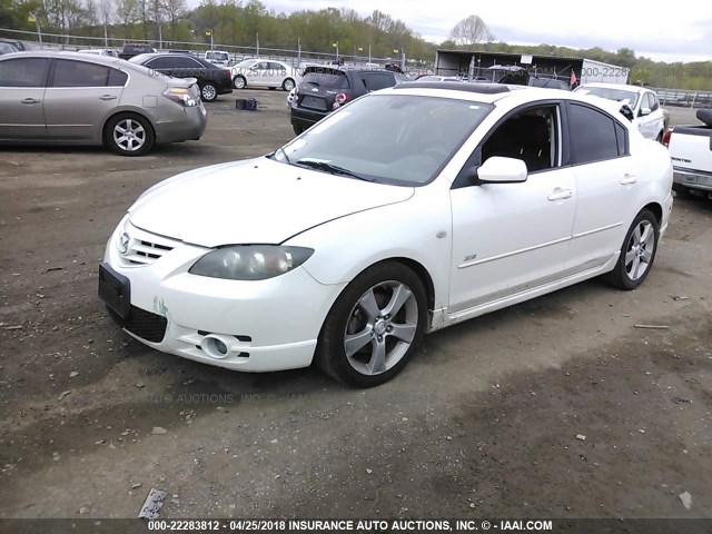 JM1BK324061454045 - 2006 MAZDA 3 S WHITE photo 2