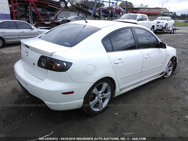 JM1BK324061454045 - 2006 MAZDA 3 S WHITE photo 4