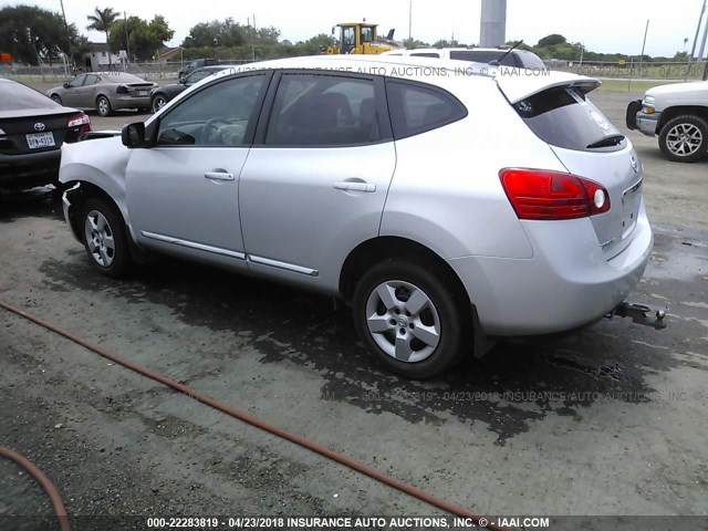 JN8AS5MT2DW503374 - 2013 NISSAN ROGUE S/SV SILVER photo 3