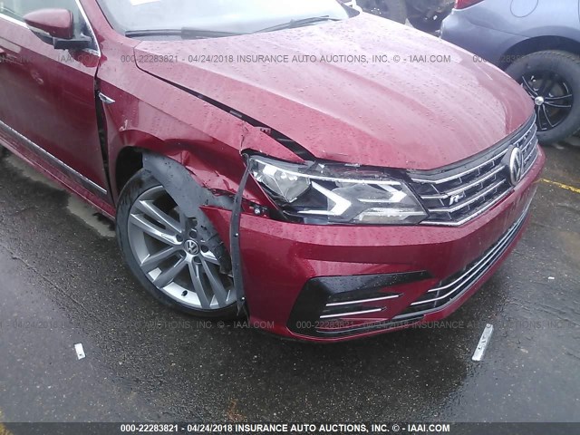 1VWDT7A33HC065801 - 2017 VOLKSWAGEN PASSAT R-LINE Tünd qırmızı foto 6