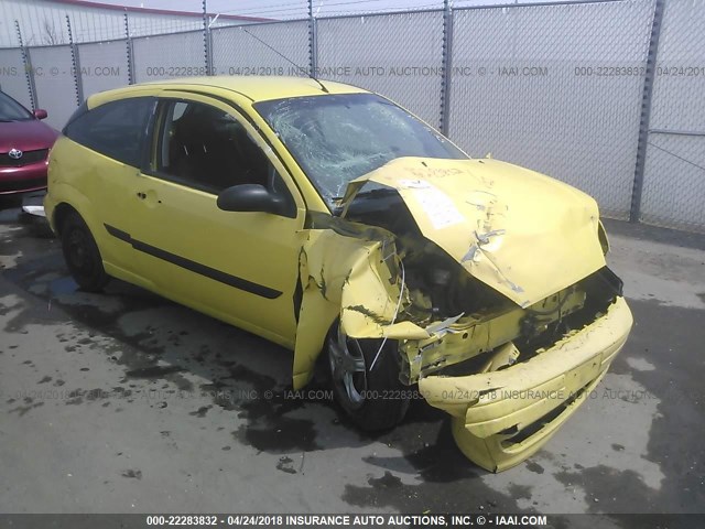 3FAFP31333R129747 - 2003 FORD FOCUS ZX3 YELLOW photo 1