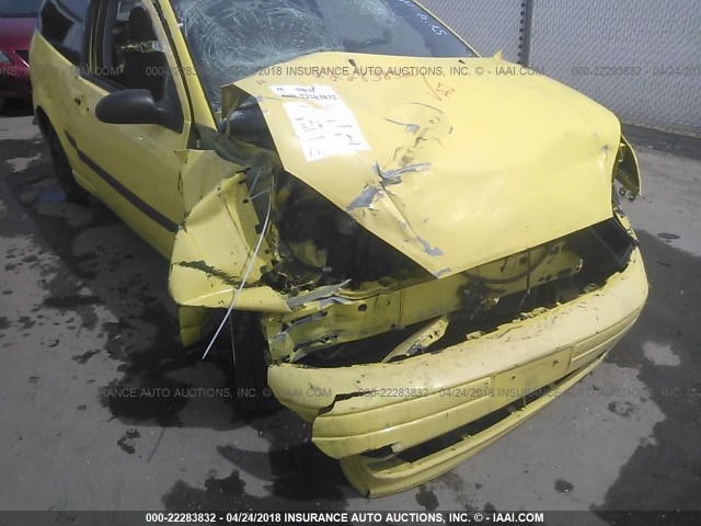 3FAFP31333R129747 - 2003 FORD FOCUS ZX3 YELLOW photo 6