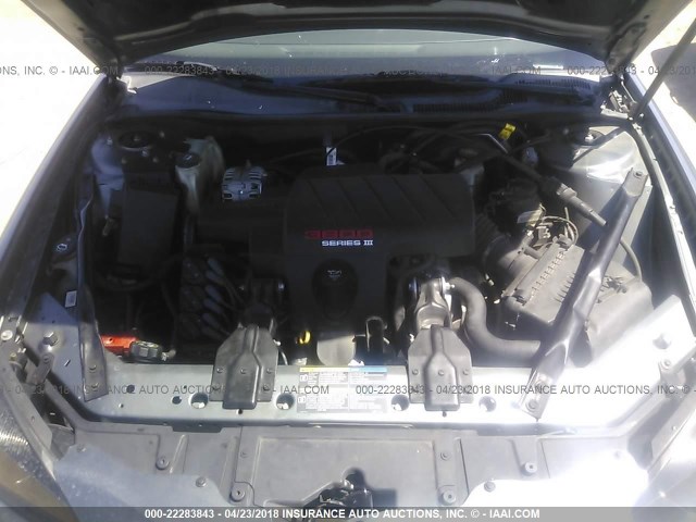 2G2WR524551332917 - 2005 PONTIAC GRAND PRIX GTP ნაცრისფერი ფოტო 10