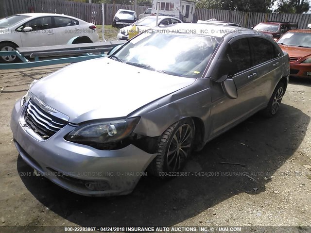 1C3CCBBGXEN185991 - 2014 CHRYSLER 200 TOURING SILVER photo 2