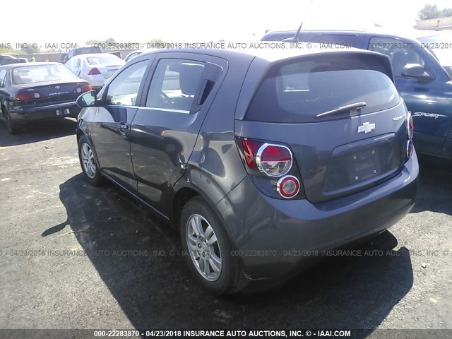 1G1JC6SG5D4109229 - 2013 CHEVROLET SONIC LT GRAY photo 3