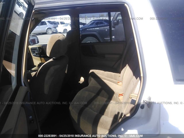 1J4GZ58S0WC155348 - 1998 JEEP GRAND CHEROKEE LAREDO/TSI WHITE photo 8