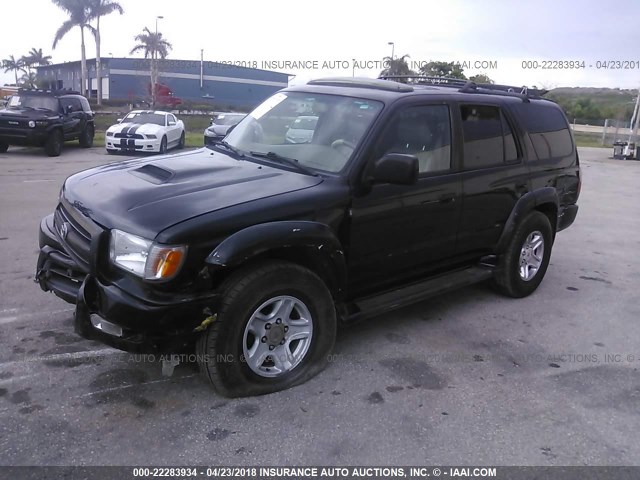 JT3GN86R5Y0146351 - 2000 TOYOTA 4RUNNER SR5 BLACK photo 2