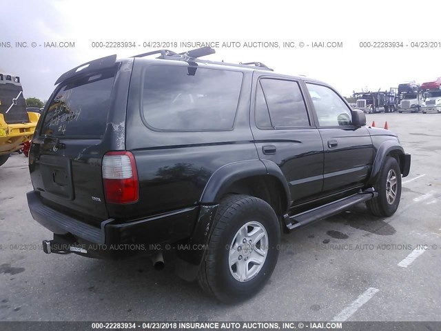 JT3GN86R5Y0146351 - 2000 TOYOTA 4RUNNER SR5 BLACK photo 4