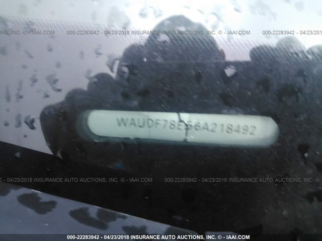 WAUDF78E56A218492 - 2006 AUDI A4 2.0T QUATTRO BLACK photo 8