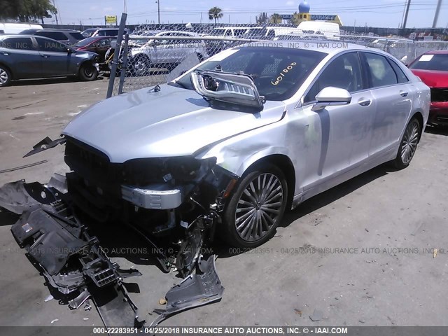 3LN6L5E95HR601000 - 2017 LINCOLN MKZ RESERVE ვერცხლისფერი ფოტო 2