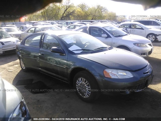 1C3EL46R12N198818 - 2002 CHRYSLER SEBRING LX GRAY photo 1