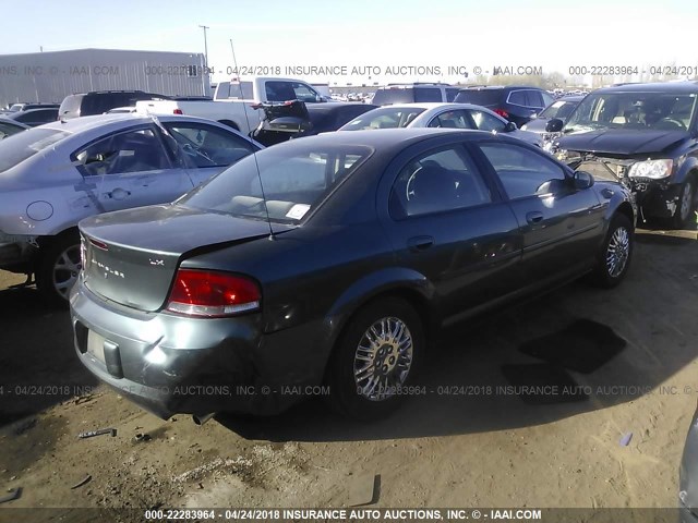 1C3EL46R12N198818 - 2002 CHRYSLER SEBRING LX GRAY photo 4