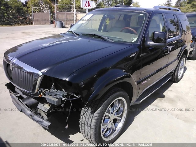 5LMEU68H64ZJ30334 - 2004 LINCOLN AVIATOR BLACK photo 2