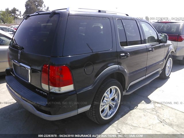 5LMEU68H64ZJ30334 - 2004 LINCOLN AVIATOR BLACK photo 4