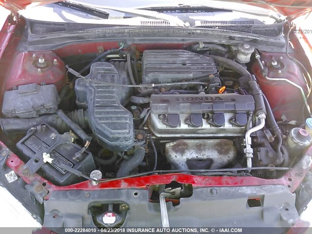 1HGES16365L021756 - 2005 HONDA CIVIC DX VP Qırmızı foto 10