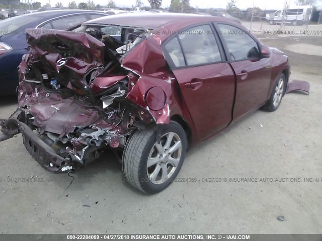 JM1BL1SG3A1271713 - 2010 MAZDA 3 I BURGUNDY photo 4