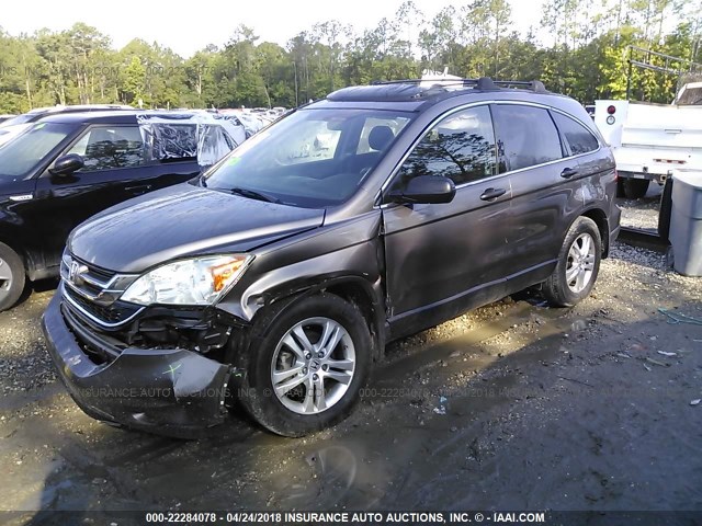 5J6RE3H54BL005854 - 2011 HONDA CR-V EX GOLD photo 2